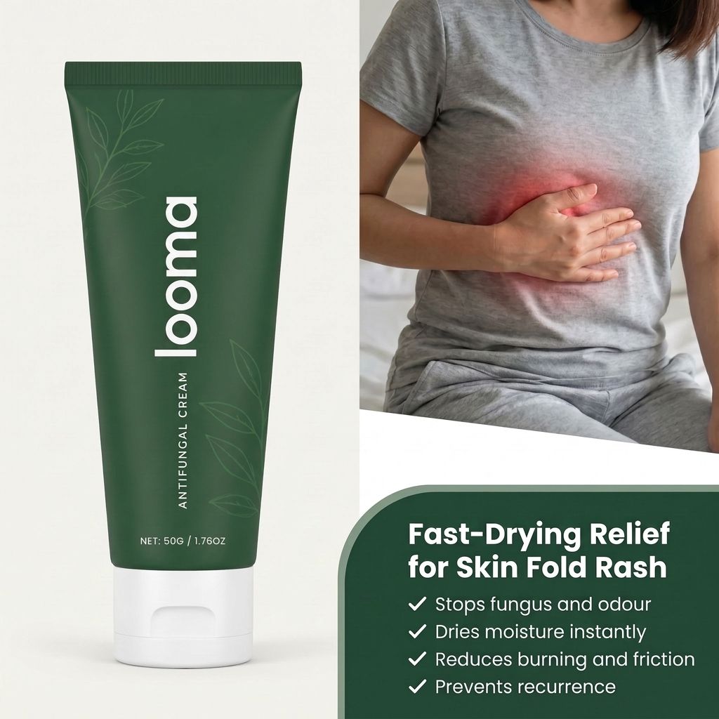 Looma Antifungal Barrier Cream — fast-drying relief for skin fold rash